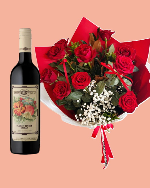 Shiraz with 1 Dozen roses- Pairing